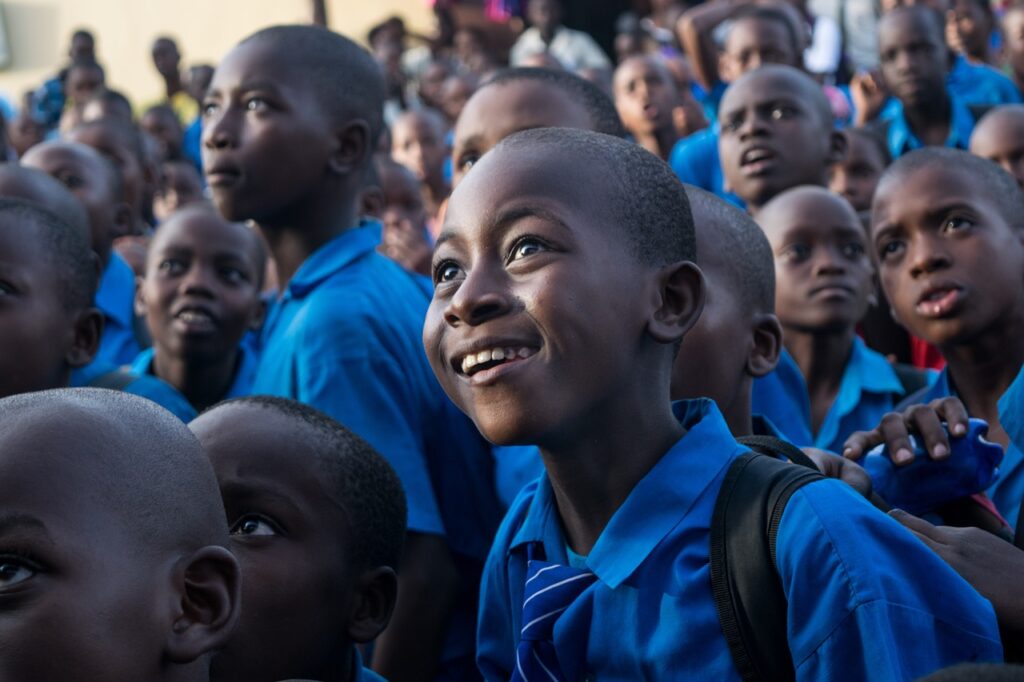 group, children, boy